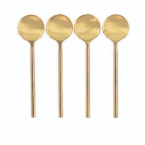 Gold Mini Spoons - Set of 4
