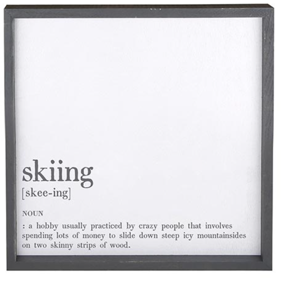 Ski Definition Framed Wall Art