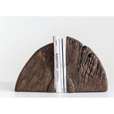 Found Wood Wheel Cog Bookends