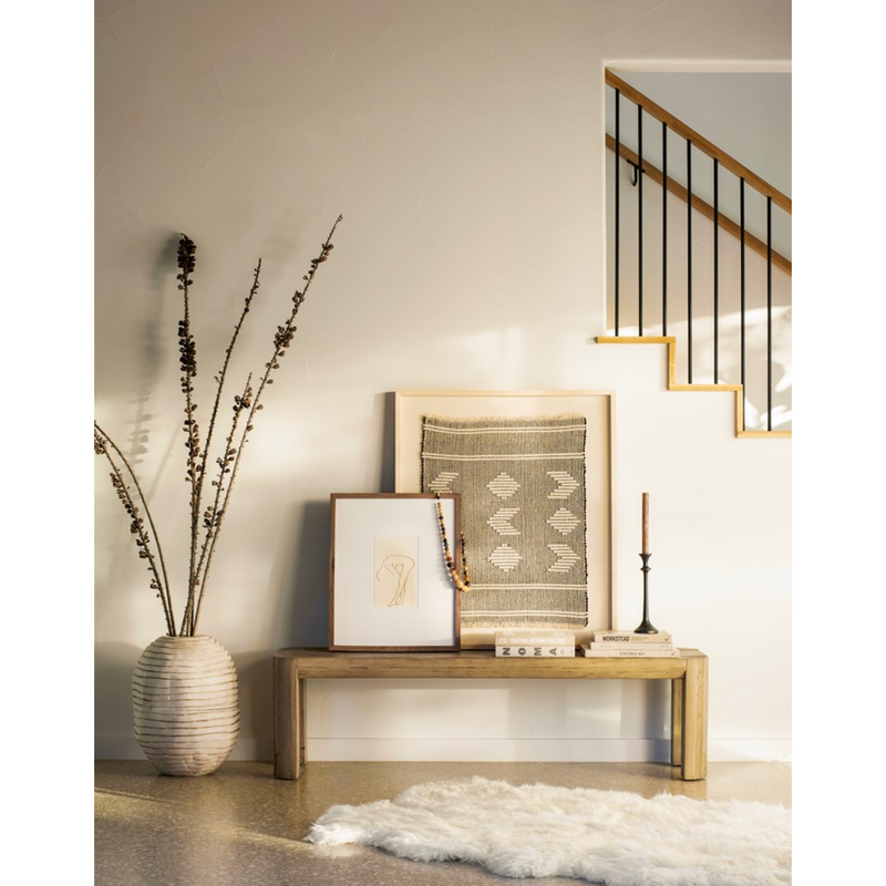 Ari Accent Bench in Natural Elm