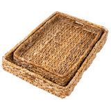 Abaca Rectangular Trays Set of 2