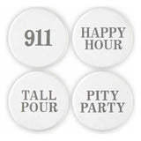 Happy Hour Wine Stoppers- Set of 4