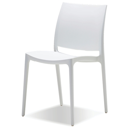 Vata Stackable Dining Chair - White