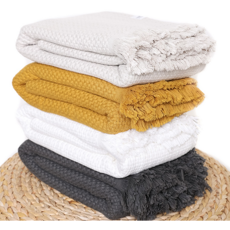 Tofino Towel Co - Turkish Throw 100% cotton The Nala- Sand