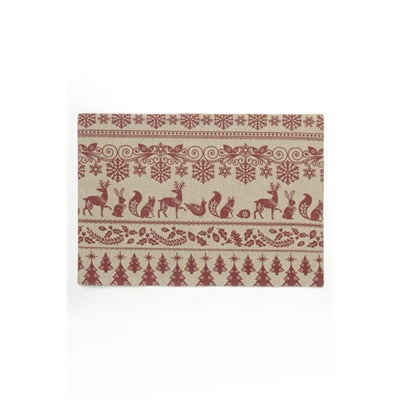 Christmas Placemat Beige / Red
