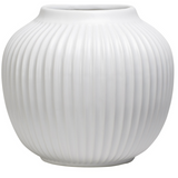 Aurora Ribbed Gourd 6.5"H Ceramic Vase