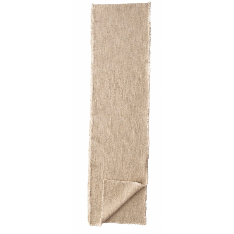 Linen Blend Table Runner, Natural