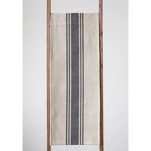 Canvas Table Runner with Stripes