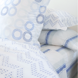 Oasis Chevron Dots Queen Duvet Cover