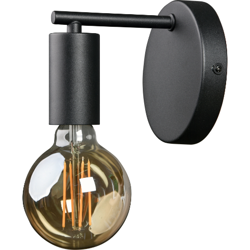 'Think' Black Wall Sconce