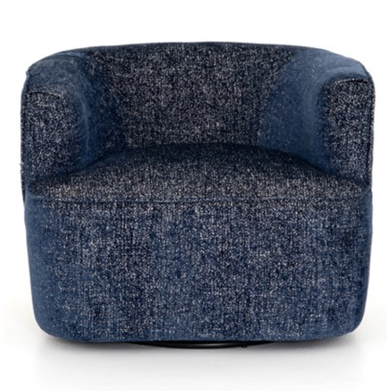 Mila Swivel Chair - Comal Azure