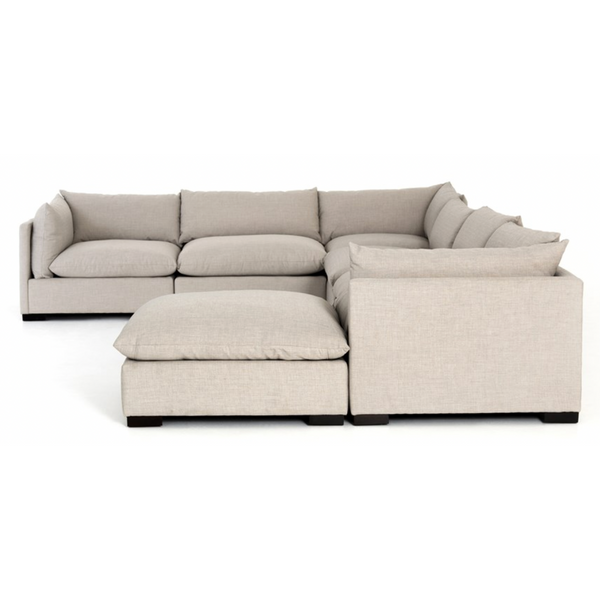Westwood 6 Piece Sectional with Ottoman - Bennett Moon