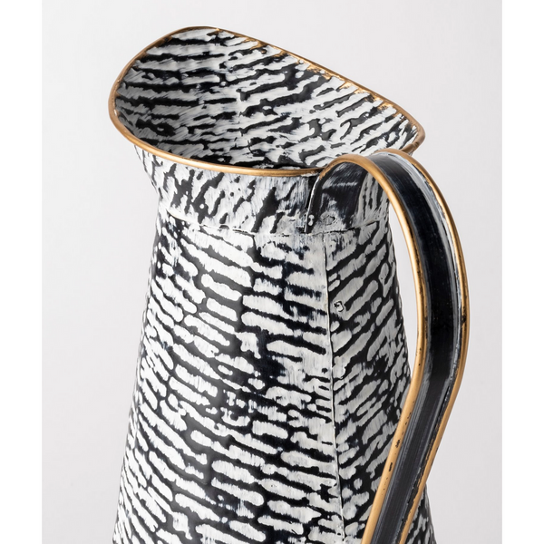 Babette Small Black/White Vase