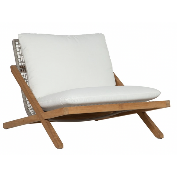 Bailey Outdoor Lounge Chair - Natural/Regency White