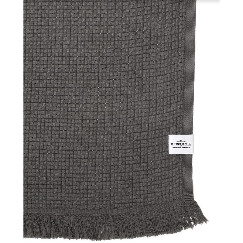 Tofino Towel Co - Turkish Throw 100% cotton The Nala- Iron Grey