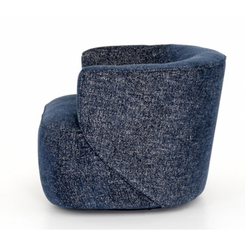 Mila Swivel Chair - Comal Azure