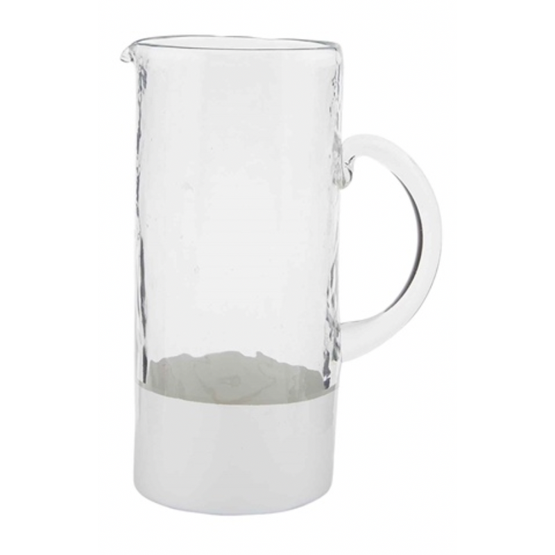 White and Glass Pitcher