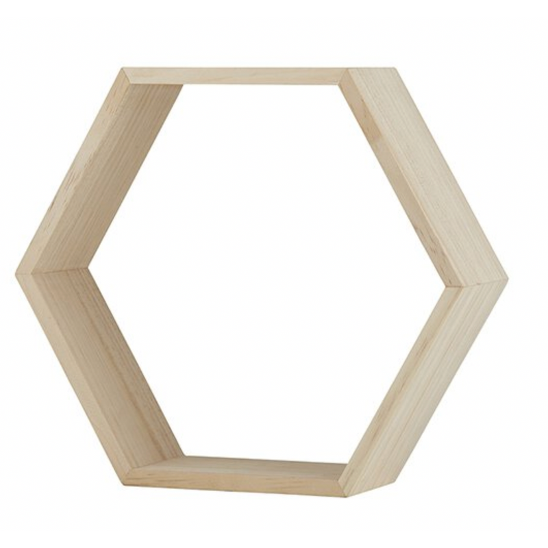 Wood Shelf - Hexagon