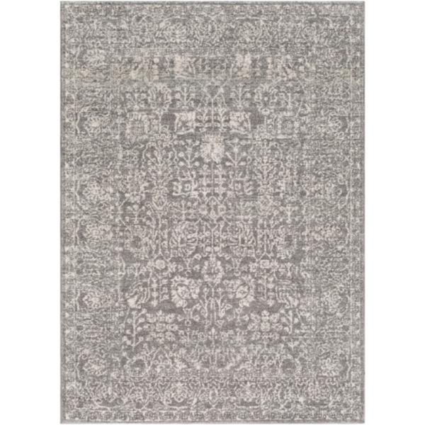 Harput Rug in Charcoal and Grey