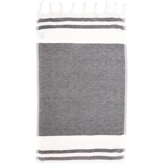 Tofino Towel Co - Turkish Kitchen Towel 100% cotton The Hatch- Black