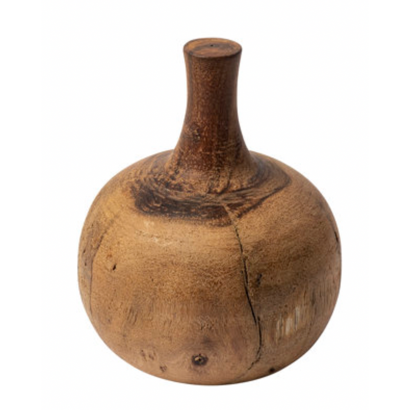 Afra - Medium Solid Wood Vase