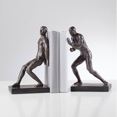 Athletic Resin Men Bookends Set of Two
