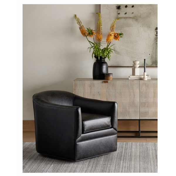 Quinton Swivel Chair - Arvada Black