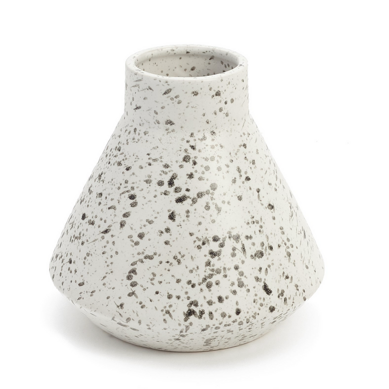 Larry Ceramic Vase - Black and White