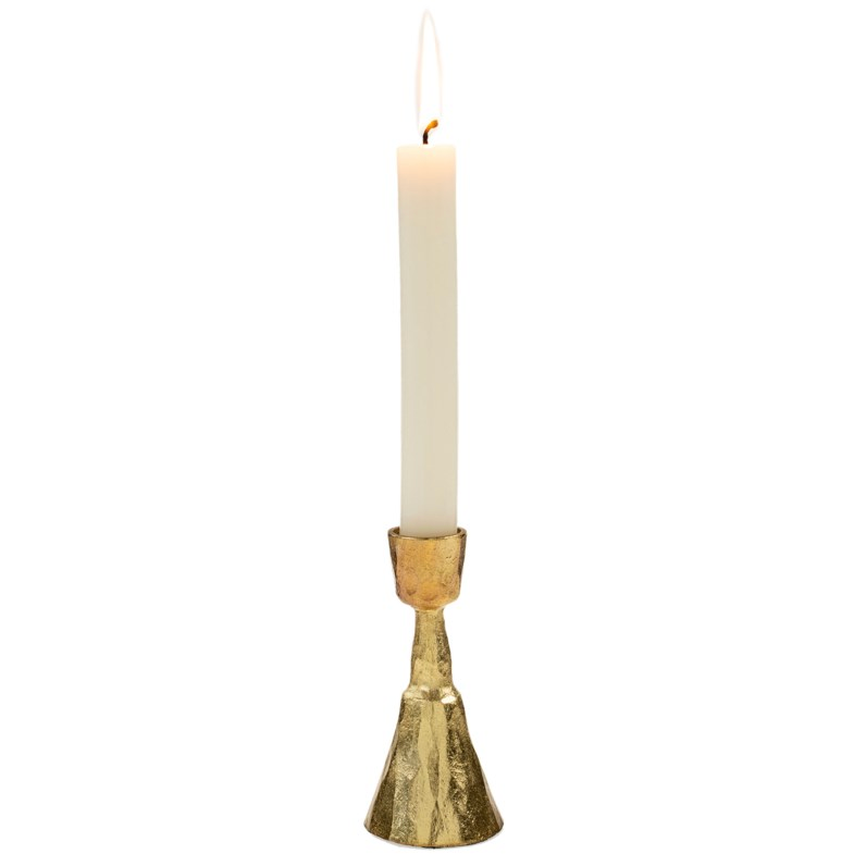 Zora Forged Candlestick Gold
