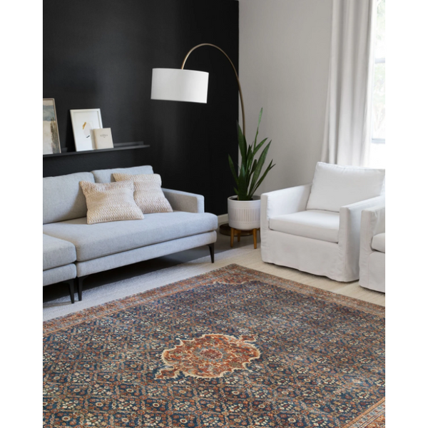 Layla Rug - Cobalt Blue / Spice