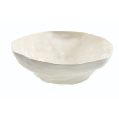 Stoneware Bowl, White, Large
