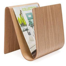 Kento Curve Wooden Magazine Rack