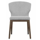 Heather Dining Chair - Fabric with Solid Ash Base