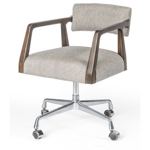 Tyler Desk Chair - Ives White Grey