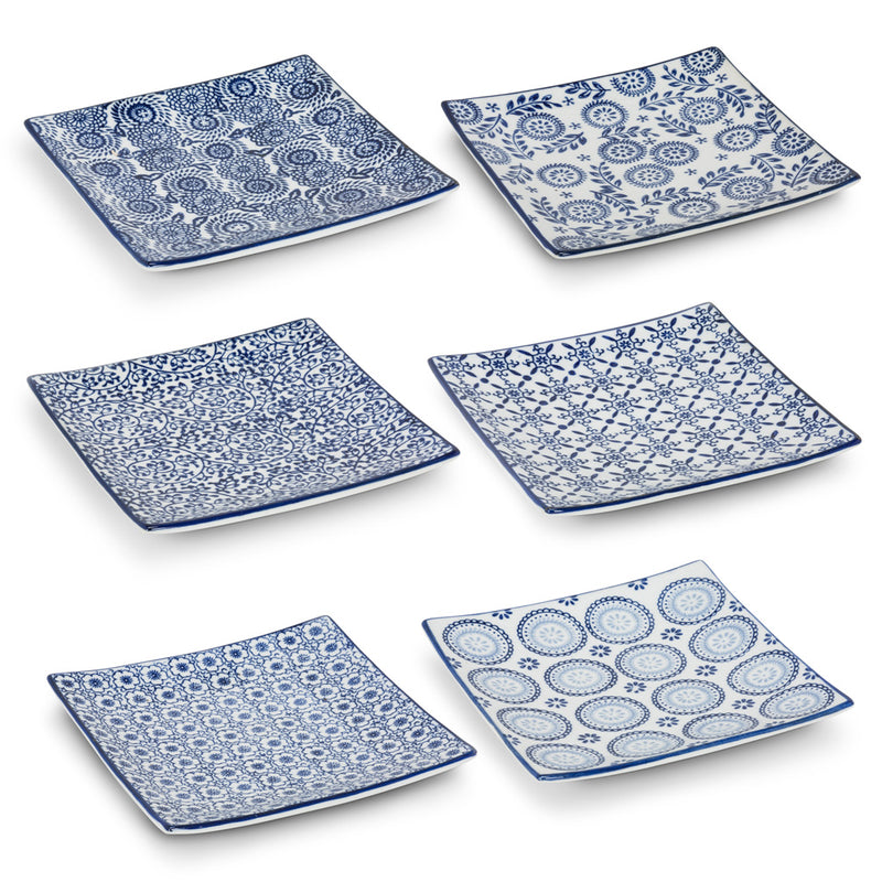Blue and White Large Square Plate (6 kinds)