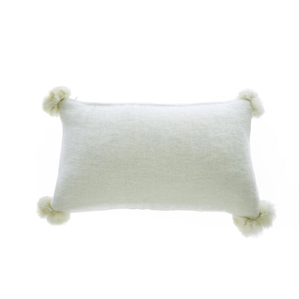 White Mohair Cushion