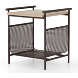 Ledger Outdoor End Table - Washed Brown