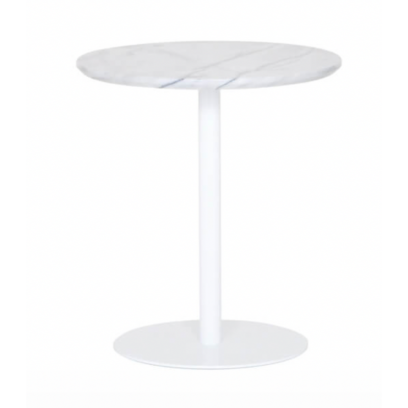 Simone End Table - White Marble