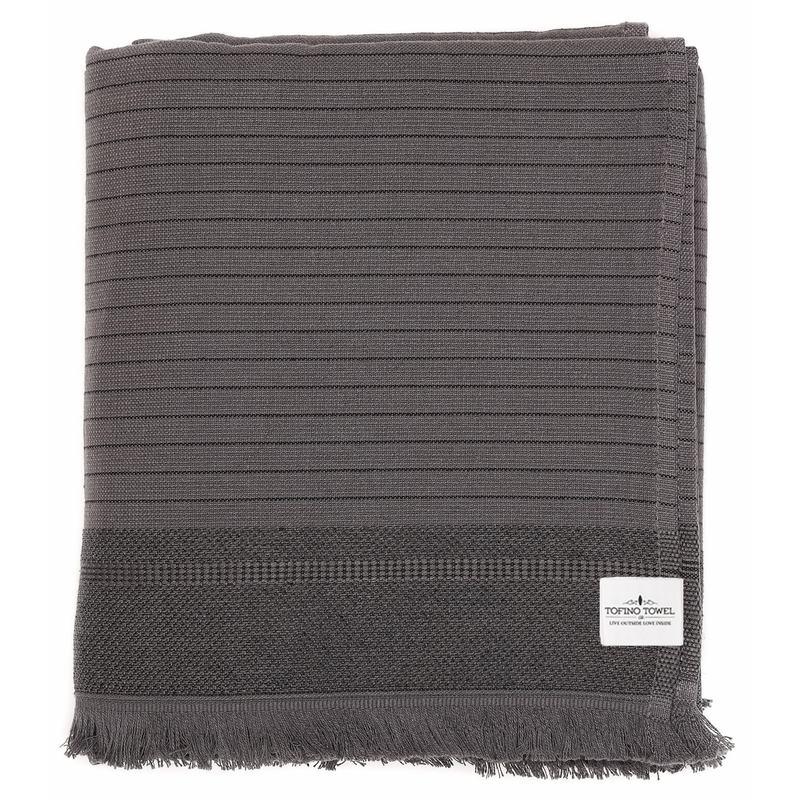 Tofino Towel Co - Turkish Bath Towel 100% cotton The Silas- Charcoal