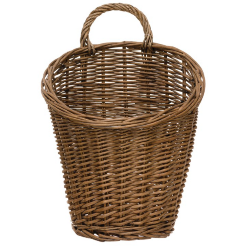 Rattan Wall Basket with Handle