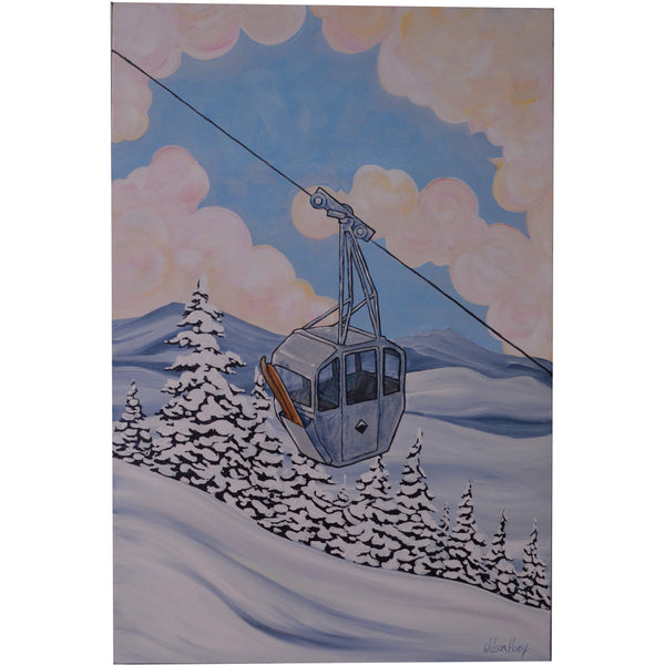 Timothy Hoey Original Artwork - Whistler Gondola