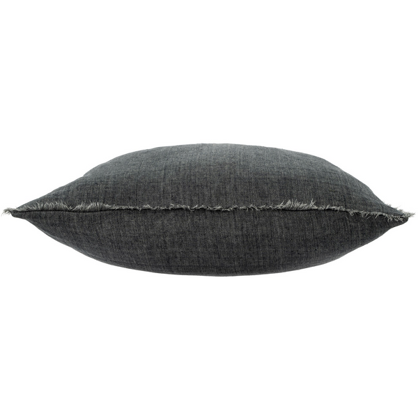 Lina Linen Cushion - Charcoal 24x24