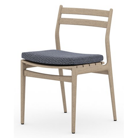 Atherton Outdoor Dining Chair - Brown/Navy