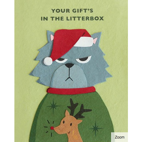 Grumpy Kitty Christmas Card