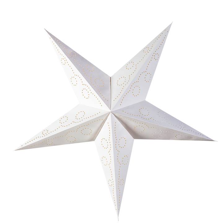Star 5 Point 36" Paper Lantern - White