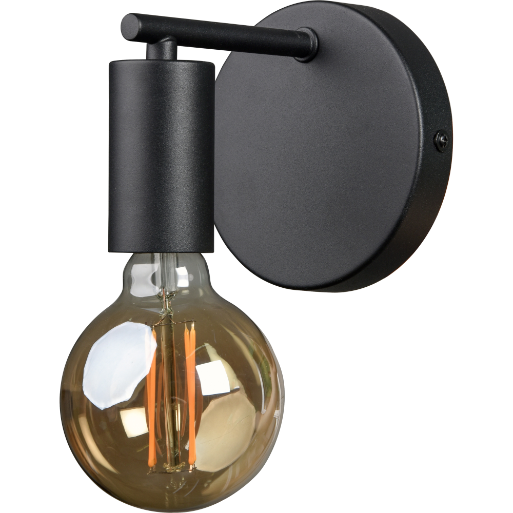 'Think' Black Wall Sconce