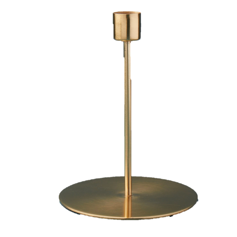 Gold Taper Candle Holder - Medium