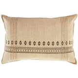 Mehki Embroidered Cushion - Brown