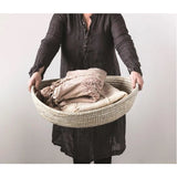 Hand Woven Grass Basket with Handles