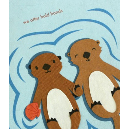 Otter Hold Hands